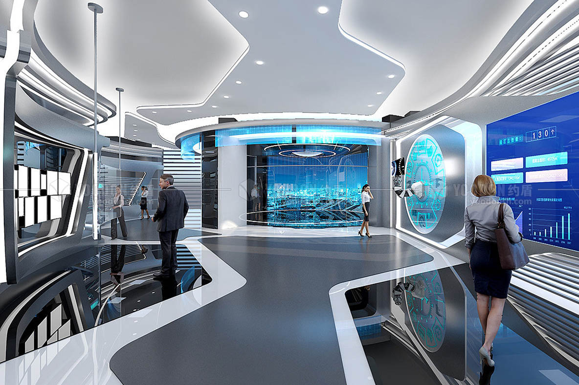 科技展廳設(shè)計(jì)效果圖