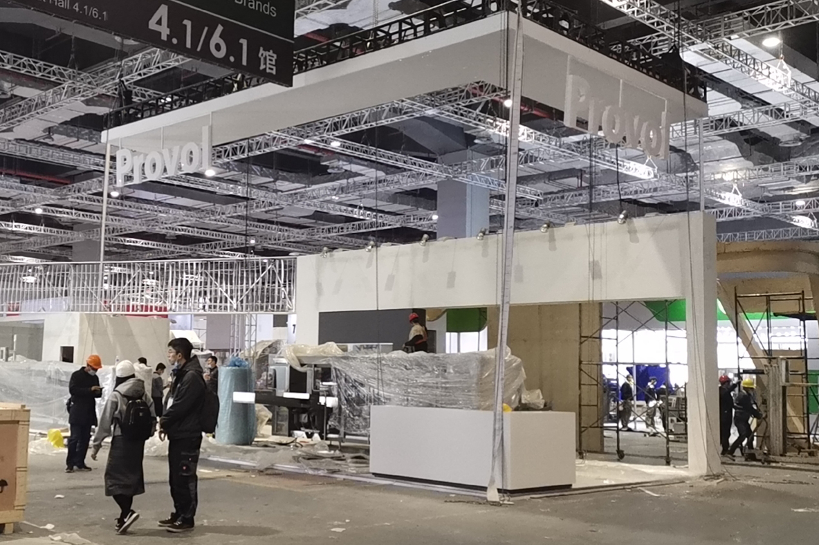 展臺(tái)搭建過程