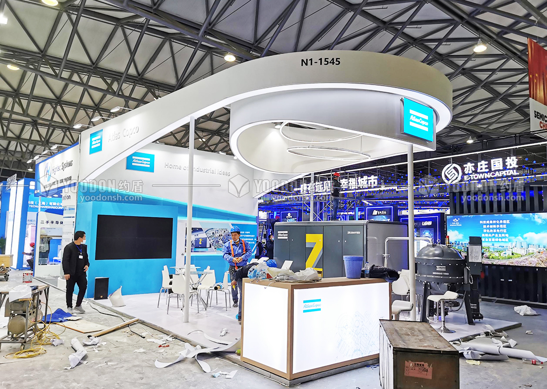 半導體展搭建過程